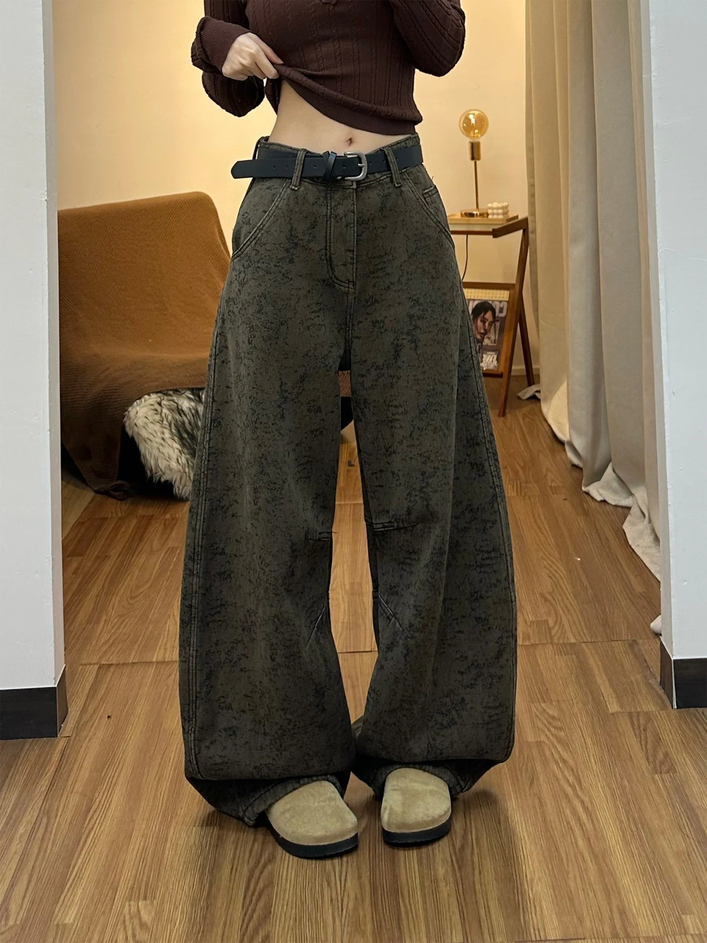American Retro Embroidered Knife Wide Leg Jeans Women's Loose Fit Straight Cut Spring New Style Casual High Waist Denim ...
American Retro Embroidered Knife Wide Leg Jeans Women's Loose Fit Straight Cut Spring New Style Casual High Waist Denim ...
