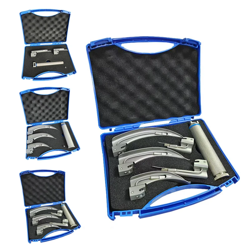 Medical Adult Children Kids Stainless Steel Reusable Anesthesia Oral Mirror LED Tracheal Intubation Anesthesia Laryngoscope Set
Medical Adult Children Kids Stainless Steel Reusable Anesthesia Oral Mirror LED Tracheal Intubation Anesthesia Laryngoscope Set