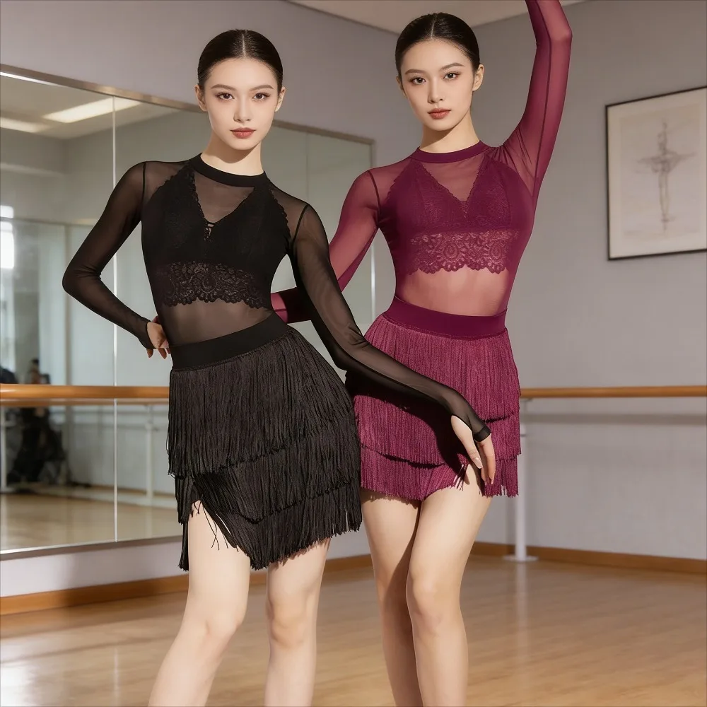 Latin Dance Skirt Tassel High Waist Hip Wrap Skirt Adult Practice Wear Bottoms Multi Layer Tassel Square Dance Skirt
Latin Dance Skirt Tassel High Waist Hip Wrap Skirt Adult Practice Wear Bottoms Multi Layer Tassel Square Dance Skirt