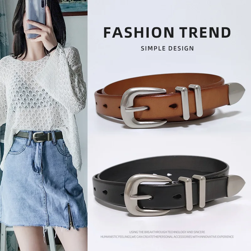 Women Men Vintage Silver Black Waistband Genuine Leather Cowskin Buckle Belt for Pants Jeans Dresses
Women Men Vintage Silver Black Waistband Genuine Leather Cowskin Buckle Belt for Pants Jeans Dresses