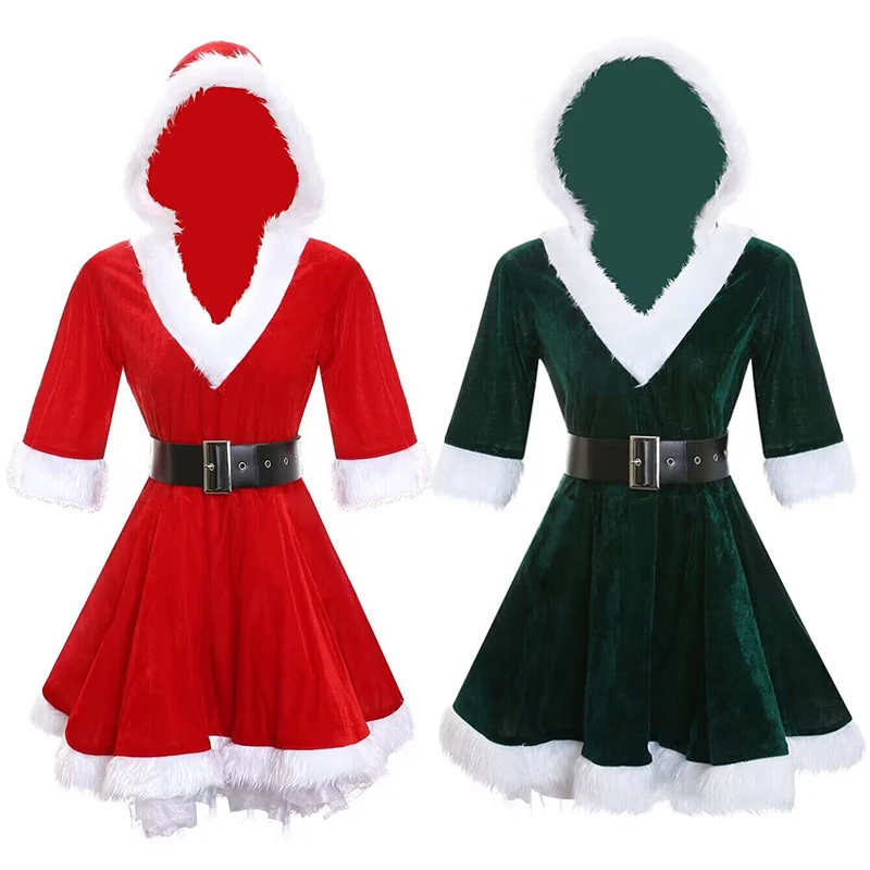 Miss Santa Claus Dress Suit Women Christmas Fancy Velvet Dress Sexy Santa Outfits Hoodie Xmas Sweetie New Year Party Clothes
Miss Santa Claus Dress Suit Women Christmas Fancy Velvet Dress Sexy Santa Outfits Hoodie Xmas Sweetie New Year Party Clothes