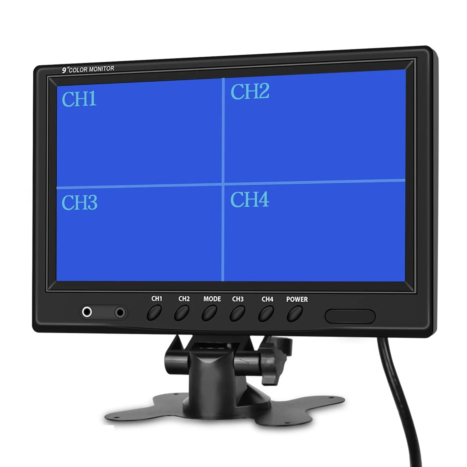 9-дюймовый HD-монитор для камеры заднего вида с разделением экрана на 4 канала, цветной TFT LCD дисплей для автомобиля и внедорожника
9-дюймовый HD-монитор для камеры заднего вида с разделением экрана на 4 канала, цветной TFT LCD дисплей для автомобиля и внедорожника