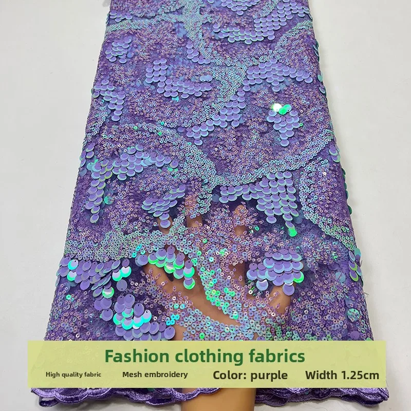 Mesh Sequins Embroidered Fashion Fabric for Performance Costume Childrens Clothing Cloth Diy By The Yard Sewing Material
Mesh Sequins Embroidered Fashion Fabric for Performance Costume Childrens Clothing Cloth Diy By The Yard Sewing Material