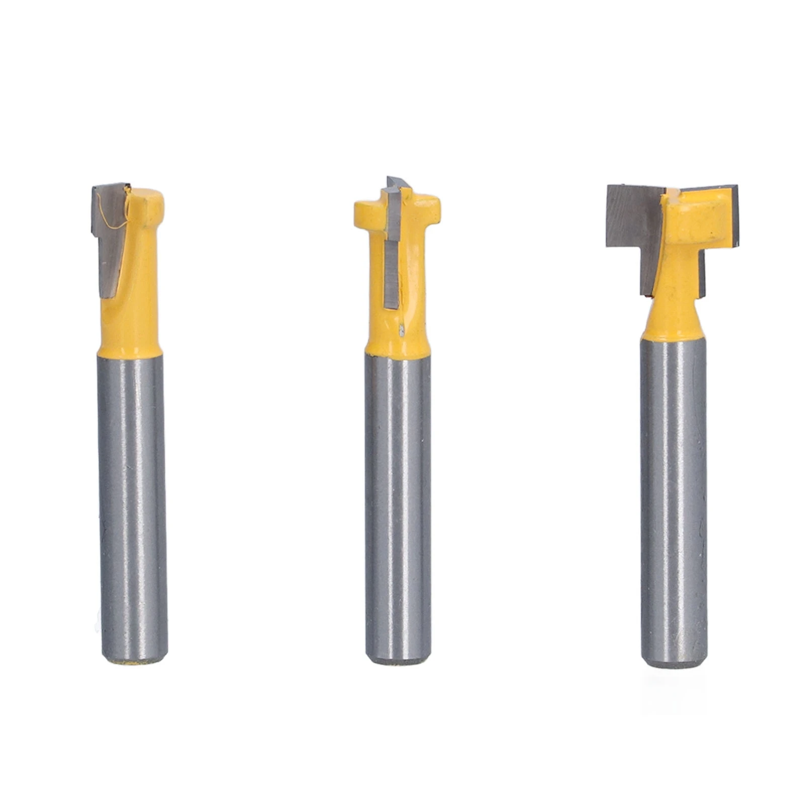 3Pcs Keyhole Router Bits Set 1/4in Shank T Slot Routers Bit Milling Cutters for Wood
3Pcs Keyhole Router Bits Set 1/4in Shank T Slot Routers Bit Milling Cutters for Wood