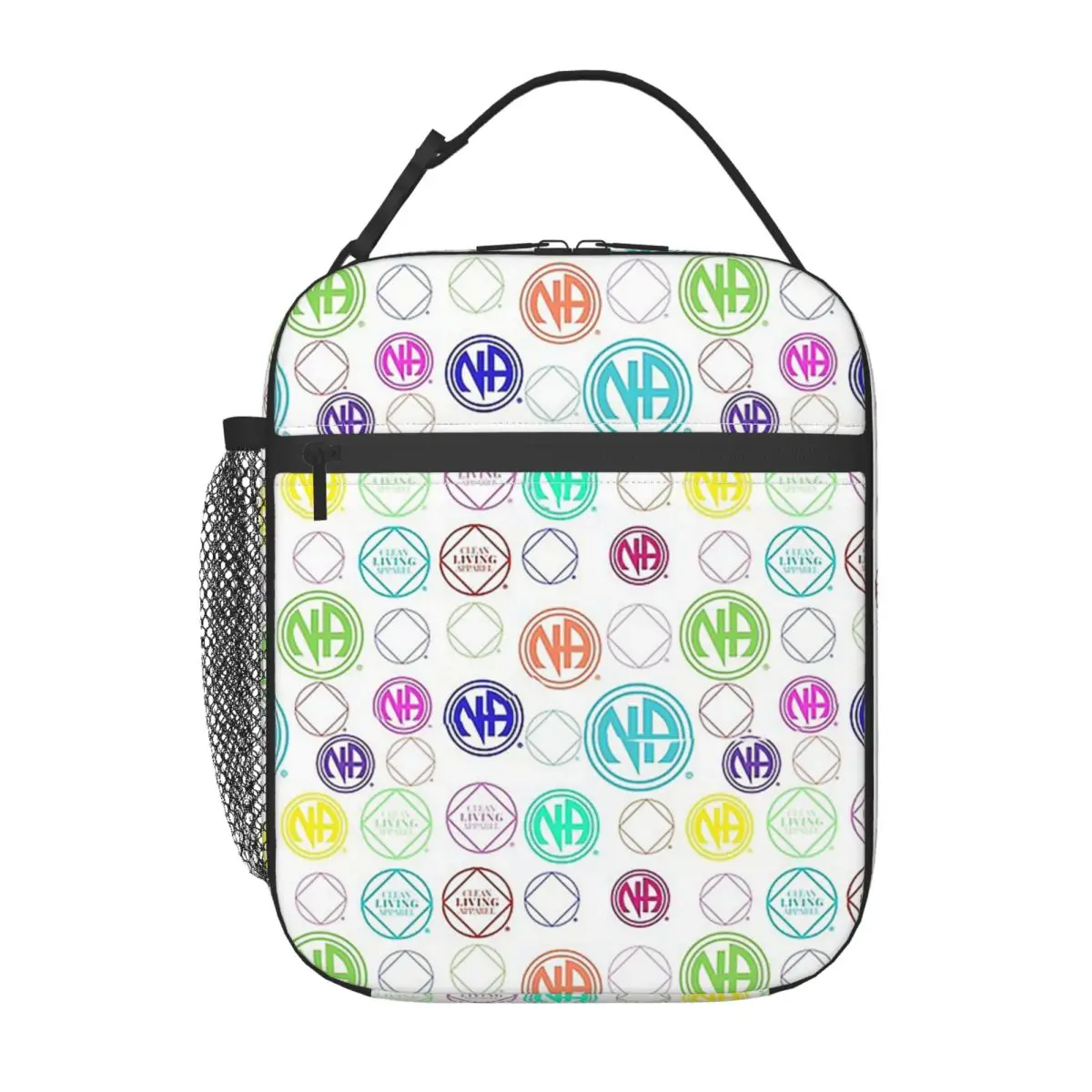 Colorful NA Symbols And Logos Narcotics Anonymous Gift Insulated Lunch Bag for Women Kids Food Boxes Thermal Lunch Box Tote
Colorful NA Symbols And Logos Narcotics Anonymous Gift Insulated Lunch Bag for Women Kids Food Boxes Thermal Lunch Box Tote
