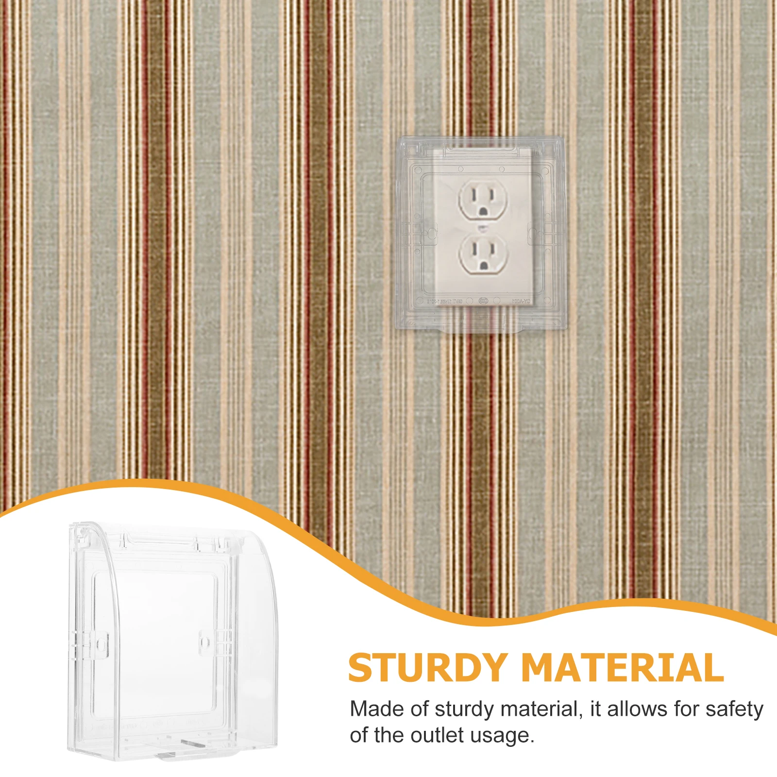 2pcs Transparent Electric Outlet Covers Baby Proof Socket Protector Safe Durable Child Safety Switch Plugs Waterproof Plastic 
2pcs Transparent Electric Outlet Covers Baby Proof Socket Protector Safe Durable Child Safety Switch Plugs Waterproof Plastic