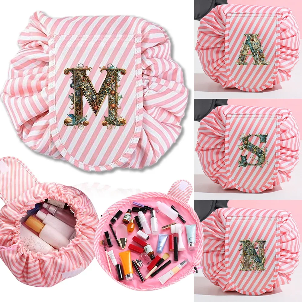 Makeup Bag Cosmetic Bag Women Drawstring Cosmetic Pouch Graphic Letter Printing Series Portable Waterproof Toiletry Beauty Case
Makeup Bag Cosmetic Bag Women Drawstring Cosmetic Pouch Graphic Letter Printing Series Portable Waterproof Toiletry Beauty Case