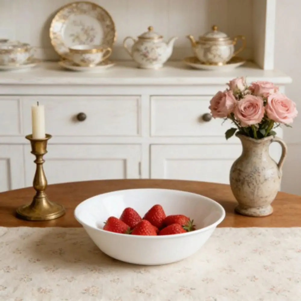 Pack Winter Frost White, Round Serving Bowl, 1Quart
Pack Winter Frost White, Round Serving Bowl, 1Quart