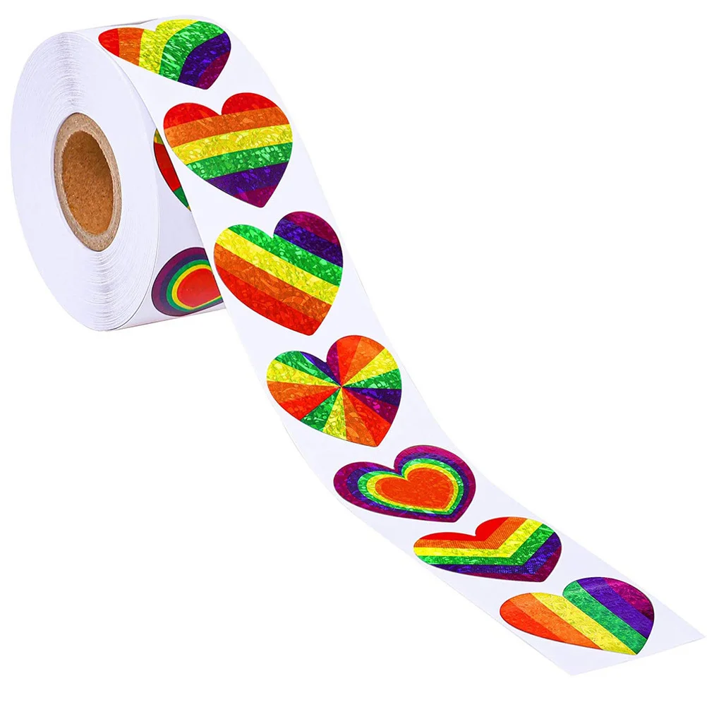 Love Heart Rainbow Color Sticker Roll Premium Paper Sealing Label Decorative Valentine's Day Gift Candy Party Favor Packing Bag
Love Heart Rainbow Color Sticker Roll Premium Paper Sealing Label Decorative Valentine's Day Gift Candy Party Favor Packing Bag