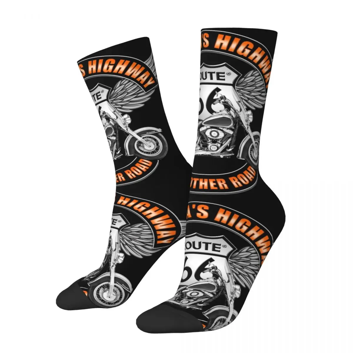 Cool Americas Highway Route 66 Theme Design Print Crew Socks Merchandise All Seasons Comfortable Middle Tube Socks Breathable
Cool Americas Highway Route 66 Theme Design Print Crew Socks Merchandise All Seasons Comfortable Middle Tube Socks Breathable