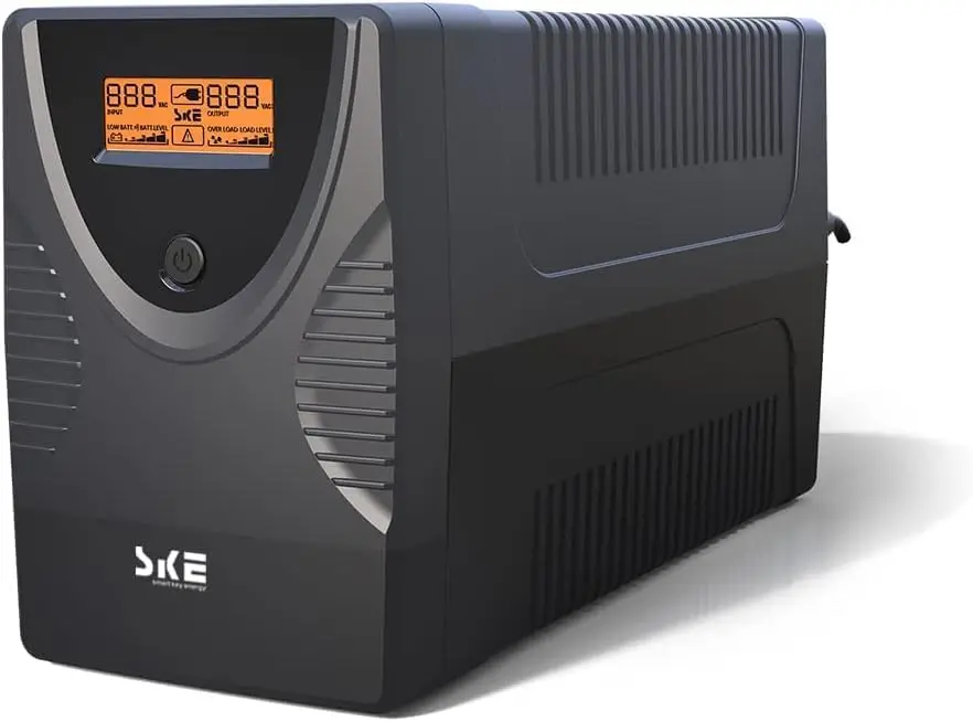 SKE SK425 850VA/480W UPS Battery Backup & Surge Protector - Uninterruptible Power Supply with LCD Display, AVR Voltage Regulatio
SKE SK425 850VA/480W UPS Battery Backup & Surge Protector - Uninterruptible Power Supply with LCD Display, AVR Voltage Regulatio