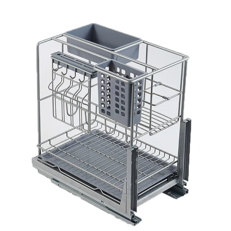 Kitchen wire multi-functional seasoning basket cabinet drawer type
Kitchen wire multi-functional seasoning basket cabinet drawer type