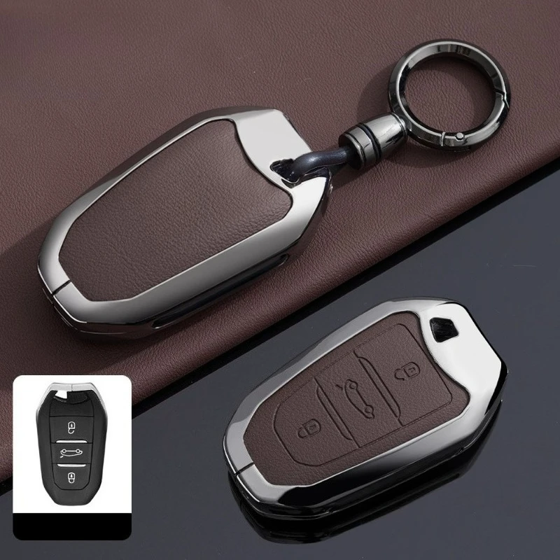 Premium Zinc Alloy Key Cover Case for Peugeot 408/408X/508L/4008/5008/2008 - Protective Key Fob Shell Keychain
Premium Zinc Alloy Key Cover Case for Peugeot 408/408X/508L/4008/5008/2008 - Protective Key Fob Shell Keychain
