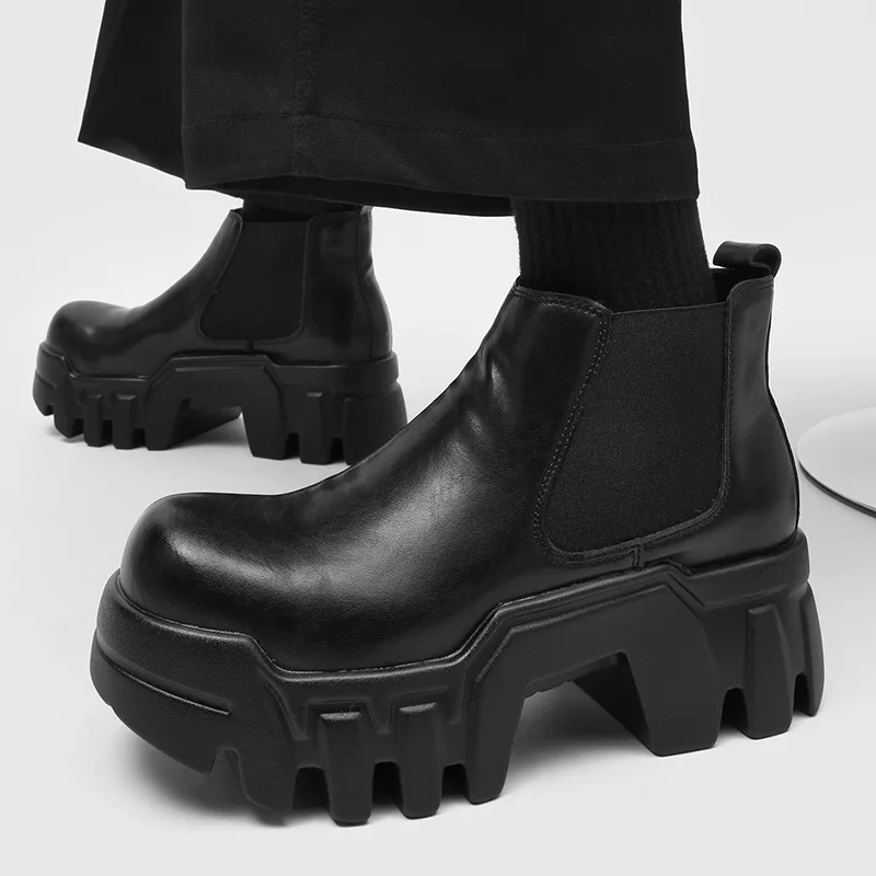 men fashion punk rock chelsea boots slip-on original leather shoes cowboy platform boot spring autumn designer ankle botas male
men fashion punk rock chelsea boots slip-on original leather shoes cowboy platform boot spring autumn designer ankle botas male