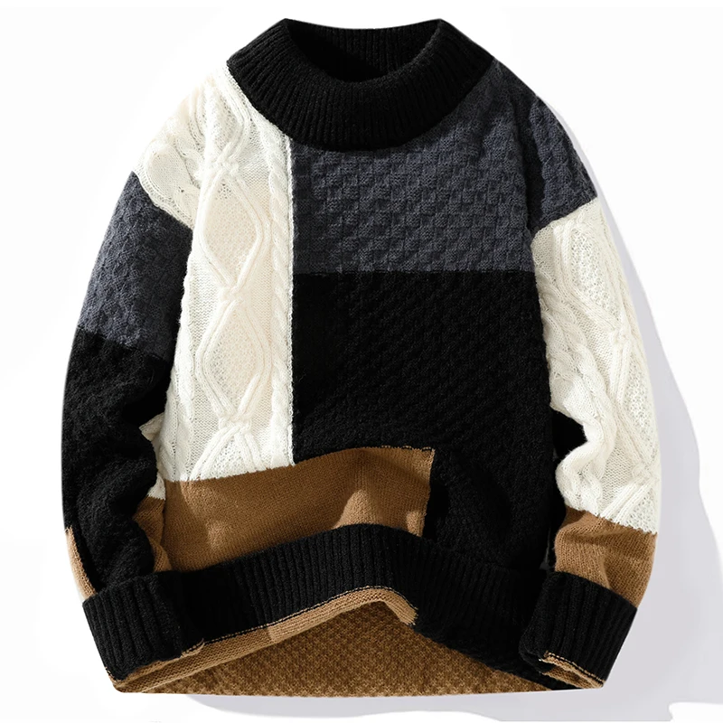 Men's pyjamas Autumn winter men's sweater Fashion retro creative patchwork teenagers bottom knit sweater line casual daily warm
Men's pyjamas Autumn winter men's sweater Fashion retro creative patchwork teenagers bottom knit sweater line casual daily warm