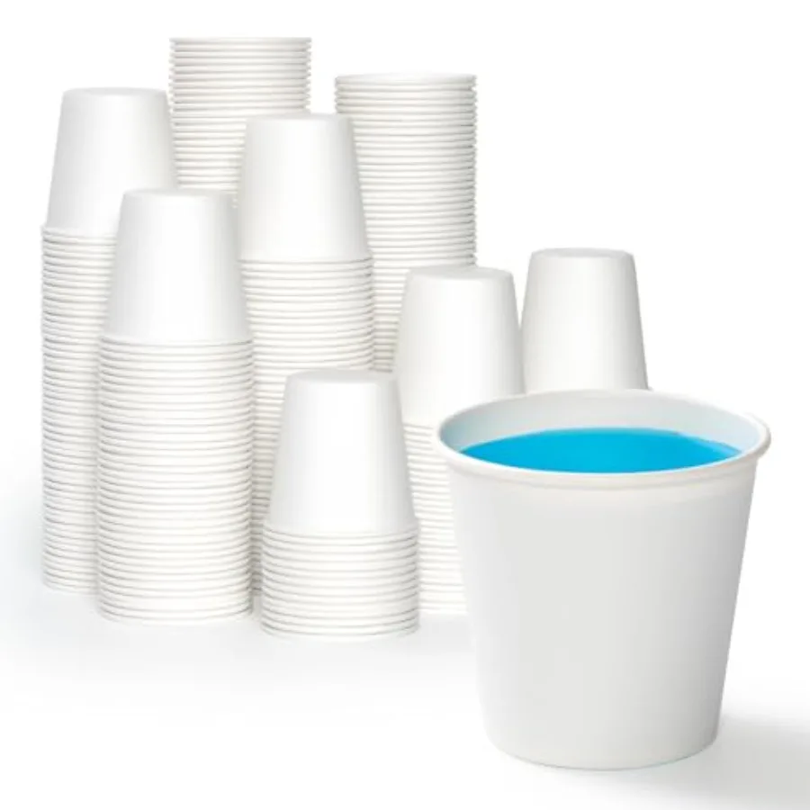 1000 pack 3 oz Paper Cups, White Disposable Bathroom Cups, Mini Paper Cups for Parties, Picnics, Barbecues, Travel and Event
1000 pack 3 oz Paper Cups, White Disposable Bathroom Cups, Mini Paper Cups for Parties, Picnics, Barbecues, Travel and Event