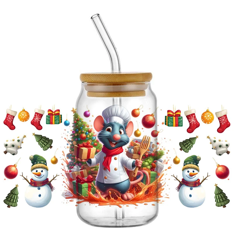 Minoso Cartoon Chef mouse Cute Santa Wrap 3D Christmas UV DTF Decal For 16oz Libbey Glass Can Cup uvdtf Coffee Car Sticker
Minoso Cartoon Chef mouse Cute Santa Wrap 3D Christmas UV DTF Decal For 16oz Libbey Glass Can Cup uvdtf Coffee Car Sticker
