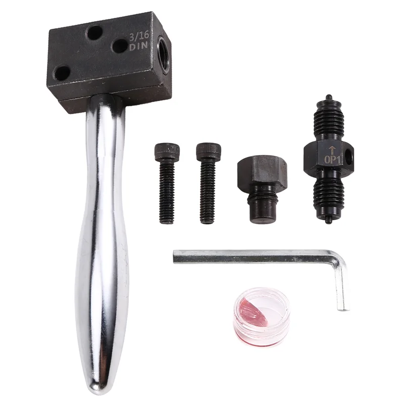 CTHO-3/16-дюймовый тормозной провод, двойной развальцовочный инструмент, ручной 45-градусный для тормозного шланга, никелевая трубка и медная трубка 
CTHO-3/16-дюймовый тормозной провод, двойной развальцовочный инструмент, ручной 45-градусный для тормозного шланга, никелевая трубка и медная трубка