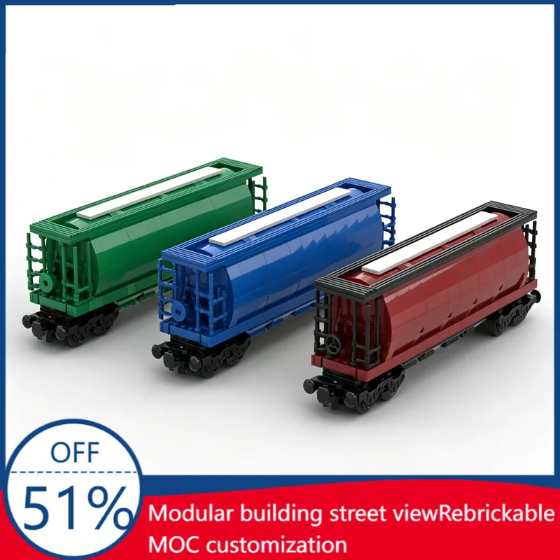 CustomizeMOC City Train Canadian Grain Hopper Car Model DIY Assembly Building Blocks Educational Toy For Children And Collection
CustomizeMOC City Train Canadian Grain Hopper Car Model DIY Assembly Building Blocks Educational Toy For Children And Collection