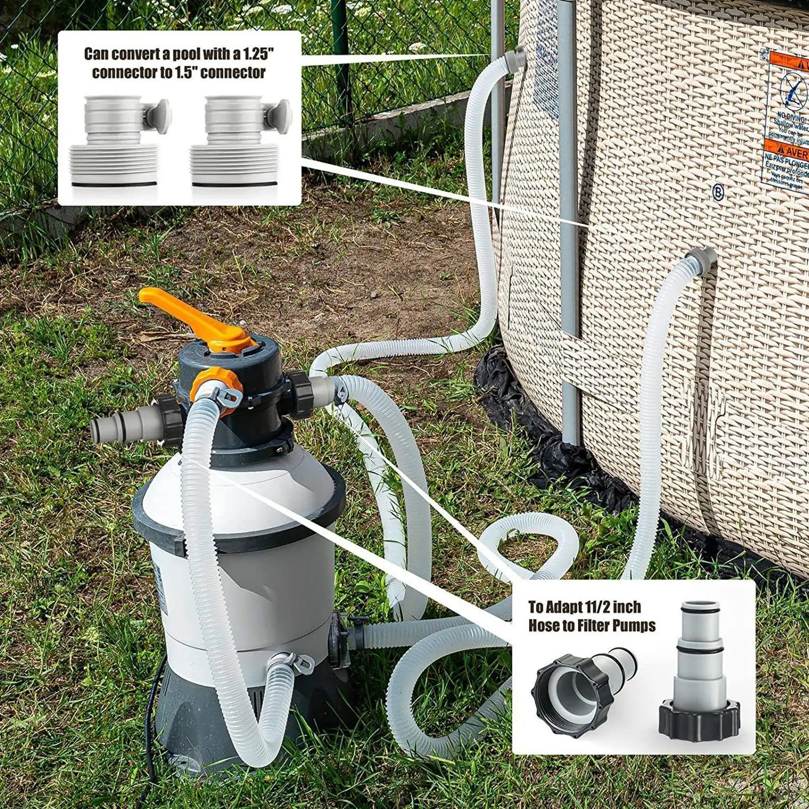 Pool Pump Hose Pool Pump Replacement Hoses Repair Tool 1.5Inch Sturdy Pipe For Circulation Cleaning Maintenance Flow Plumbing
Pool Pump Hose Pool Pump Replacement Hoses Repair Tool 1.5Inch Sturdy Pipe For Circulation Cleaning Maintenance Flow Plumbing
