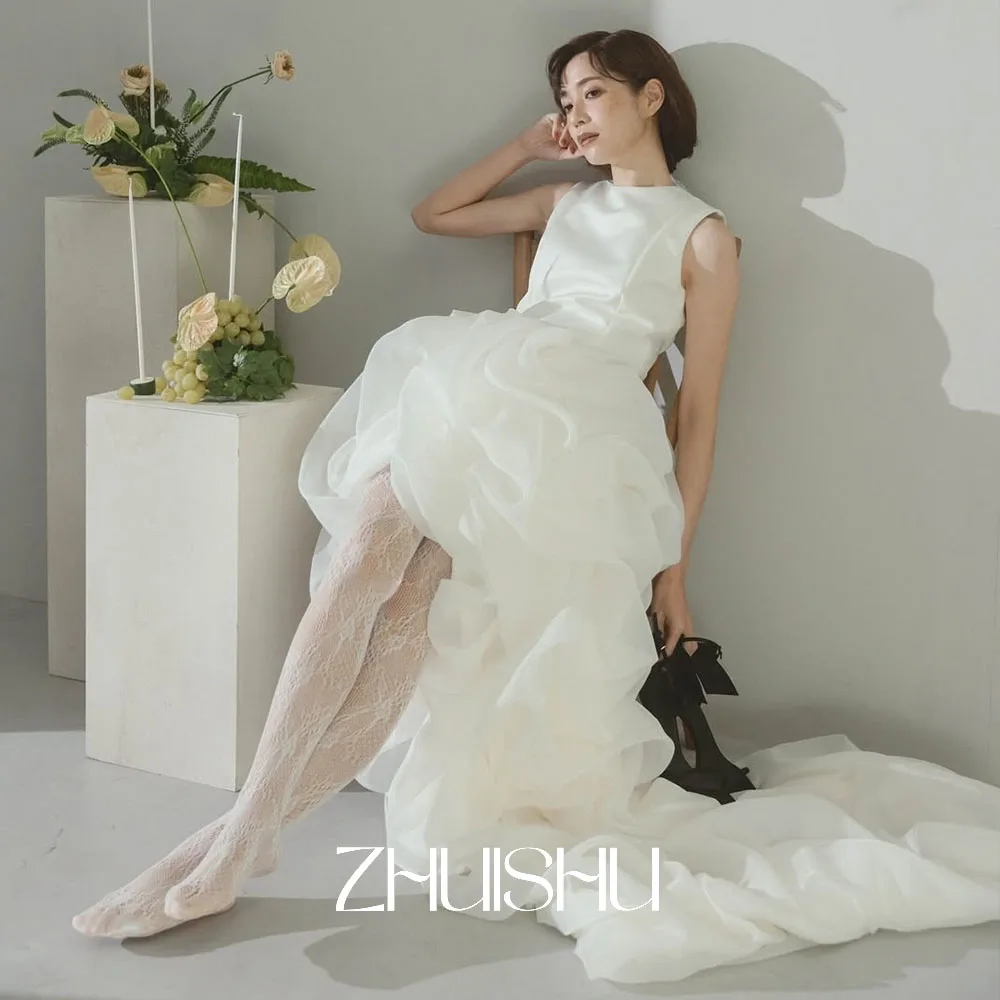 ZHUISHU корейское свадебное платье для фотосессии, индивидуальное платье с круглым вырезом и рукавами, милые свадебные платья, плиссированное платье для свадьбы
ZHUISHU корейское свадебное платье для фотосессии, индивидуальное платье с круглым вырезом и рукавами, милые свадебные платья, плиссированное платье для свадьбы