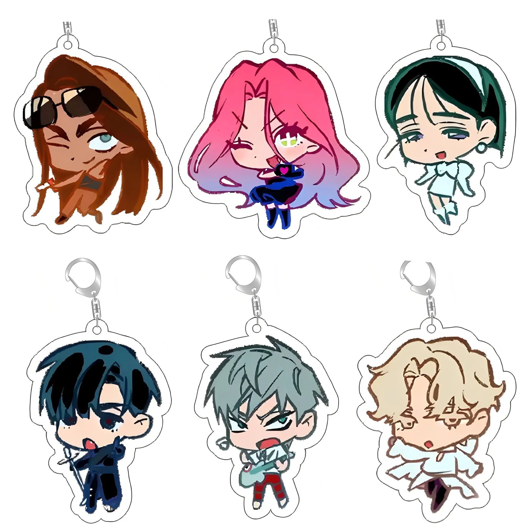 Popular Anime Alien Stage Chibis Keychains for Womens Accessories Bag Luka Ivan Till Mizi Hyuna Sua Keyrings Jewelry Fans Gifts
Popular Anime Alien Stage Chibis Keychains for Womens Accessories Bag Luka Ivan Till Mizi Hyuna Sua Keyrings Jewelry Fans Gifts