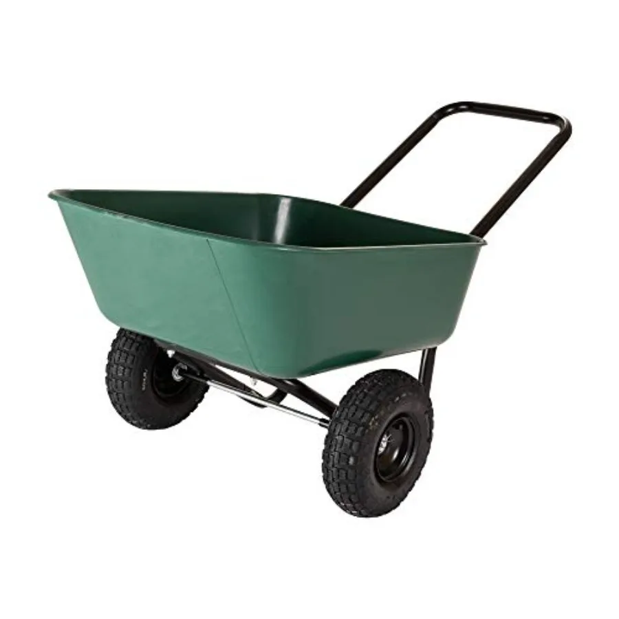 70019 Garden Barrow Dual-Wheel Residential Wheelbarrow Garden Cart Heavy-Duty Steel Frame with Black Powder-Coated Finish and L
70019 Garden Barrow Dual-Wheel Residential Wheelbarrow Garden Cart Heavy-Duty Steel Frame with Black Powder-Coated Finish and L