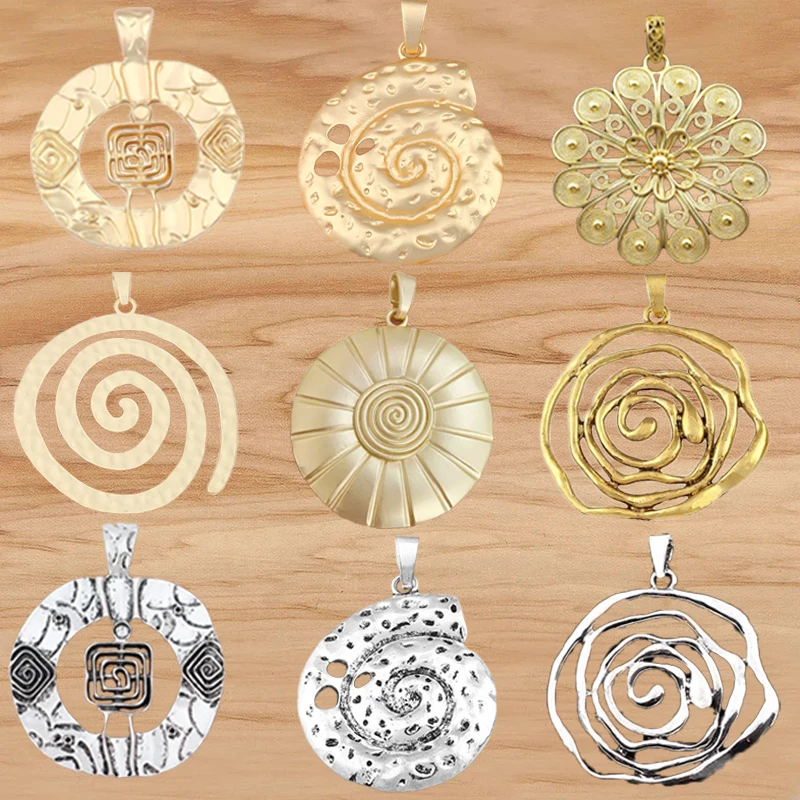 1-10 Pieces Matte Gold /Antique Sliver Large Vortex Swirl Spiral Charms Pendants Necklace Jewellery Making Findings Accessories
1-10 Pieces Matte Gold /Antique Sliver Large Vortex Swirl Spiral Charms Pendants Necklace Jewellery Making Findings Accessories