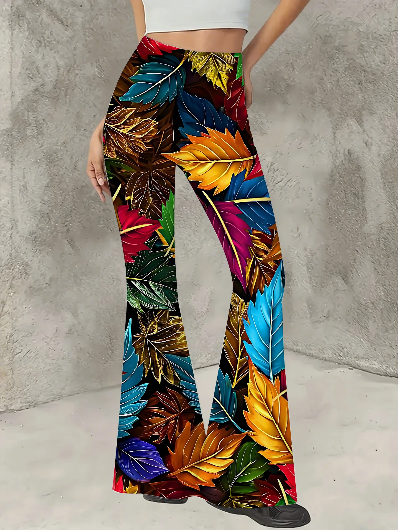 Korean Style Printed Flare Pants Women High Waist Slim Fit Bell Bottom Leggings
Korean Style Printed Flare Pants Women High Waist Slim Fit Bell Bottom Leggings