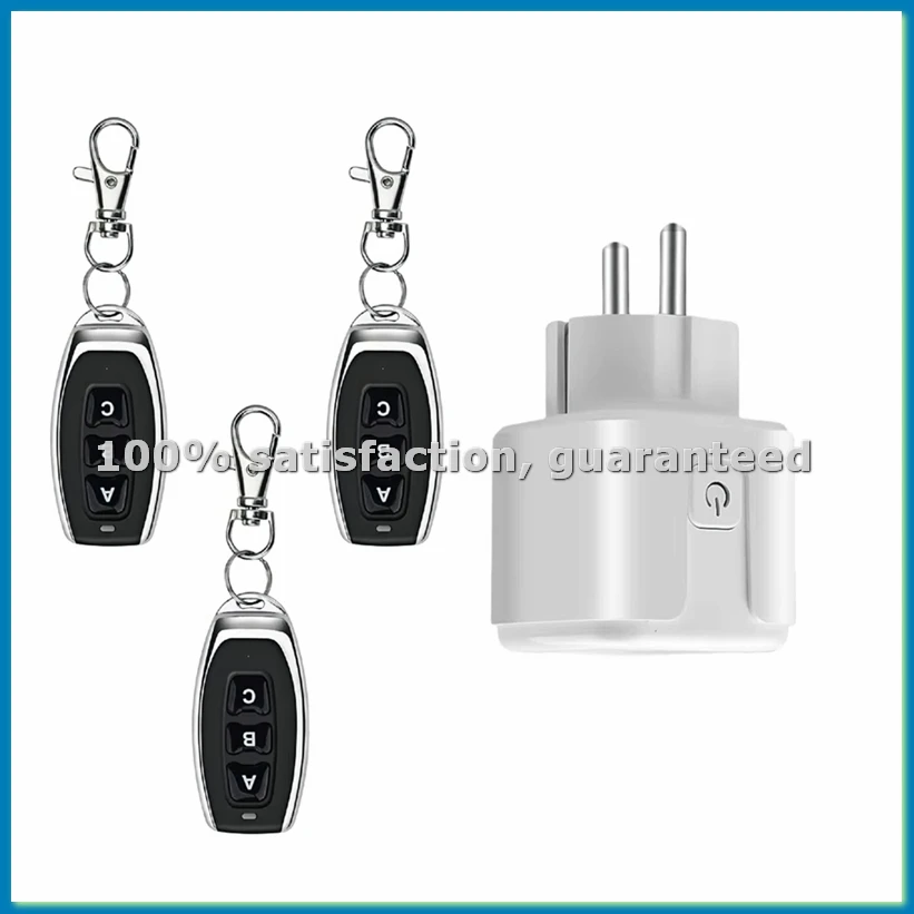 433Mhz Wireless Remote Control Switch Mini EU Plug 220V 16A for Fans Lamps Efficient
433Mhz Wireless Remote Control Switch Mini EU Plug 220V 16A for Fans Lamps Efficient