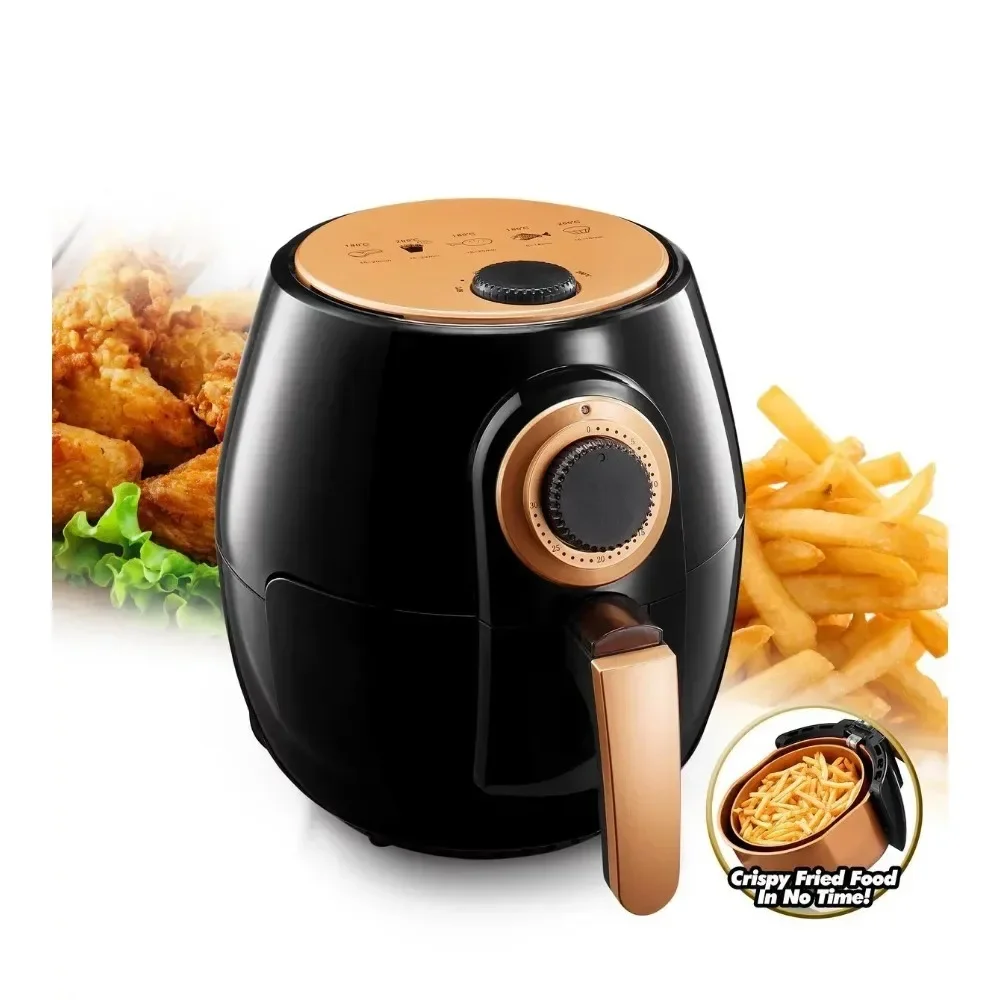 3.8 Liter with Rapid Air Technology for Oil Free Healthy Cooking Adjustable Temperature Control with Auto Shutoff
3.8 Liter with Rapid Air Technology for Oil Free Healthy Cooking Adjustable Temperature Control with Auto Shutoff