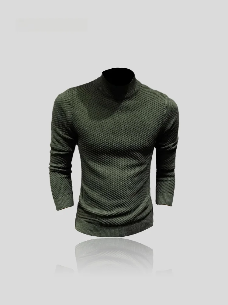 IT Men's Knitted Sweater Slim Fit Long Sleeve Half High Collar Autumn Winter New Style Base Layer Shirt Ethnic Clothing
IT Men's Knitted Sweater Slim Fit Long Sleeve Half High Collar Autumn Winter New Style Base Layer Shirt Ethnic Clothing