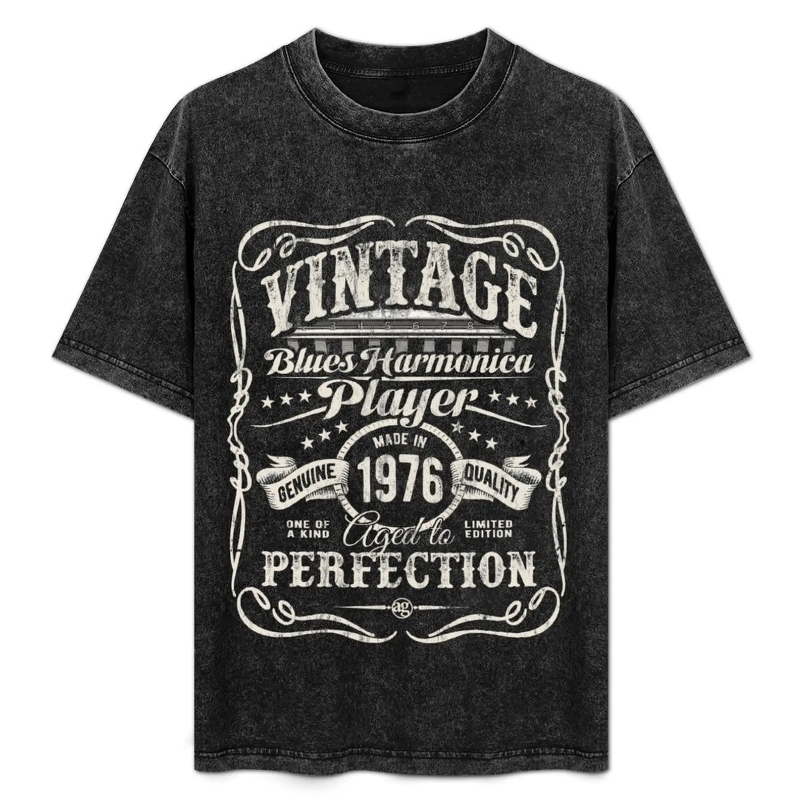Adam Gussow's Vintage Blues Harmonica Player Made in 1976 T-Shirt Soft Cotton Print T-Shirt
Adam Gussow's Vintage Blues Harmonica Player Made in 1976 T-Shirt Soft Cotton Print T-Shirt