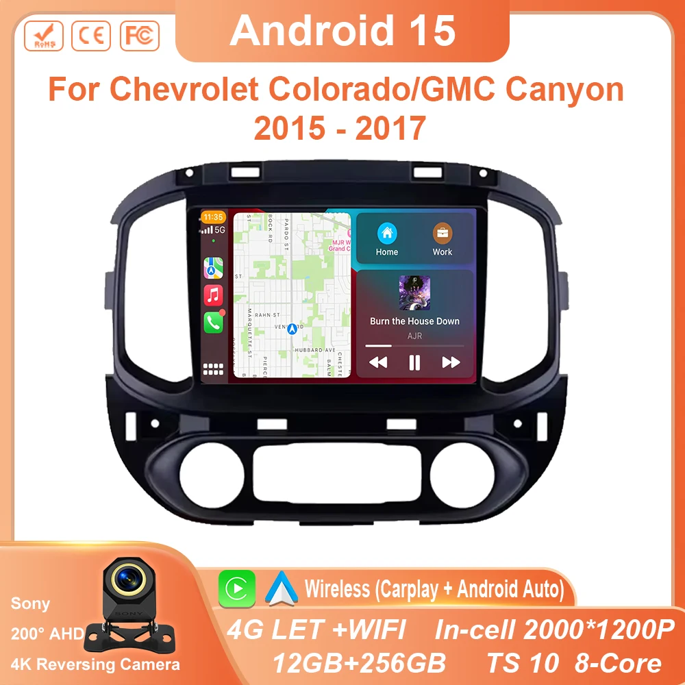 Car Android Car Radio DVD For Chevrolet Colorado/GMC Canyon 2015 - 2017 GPS Navigation Multimedia Player 4G WIFI VT QLED Screen
Car Android Car Radio DVD For Chevrolet Colorado/GMC Canyon 2015 - 2017 GPS Navigation Multimedia Player 4G WIFI VT QLED Screen