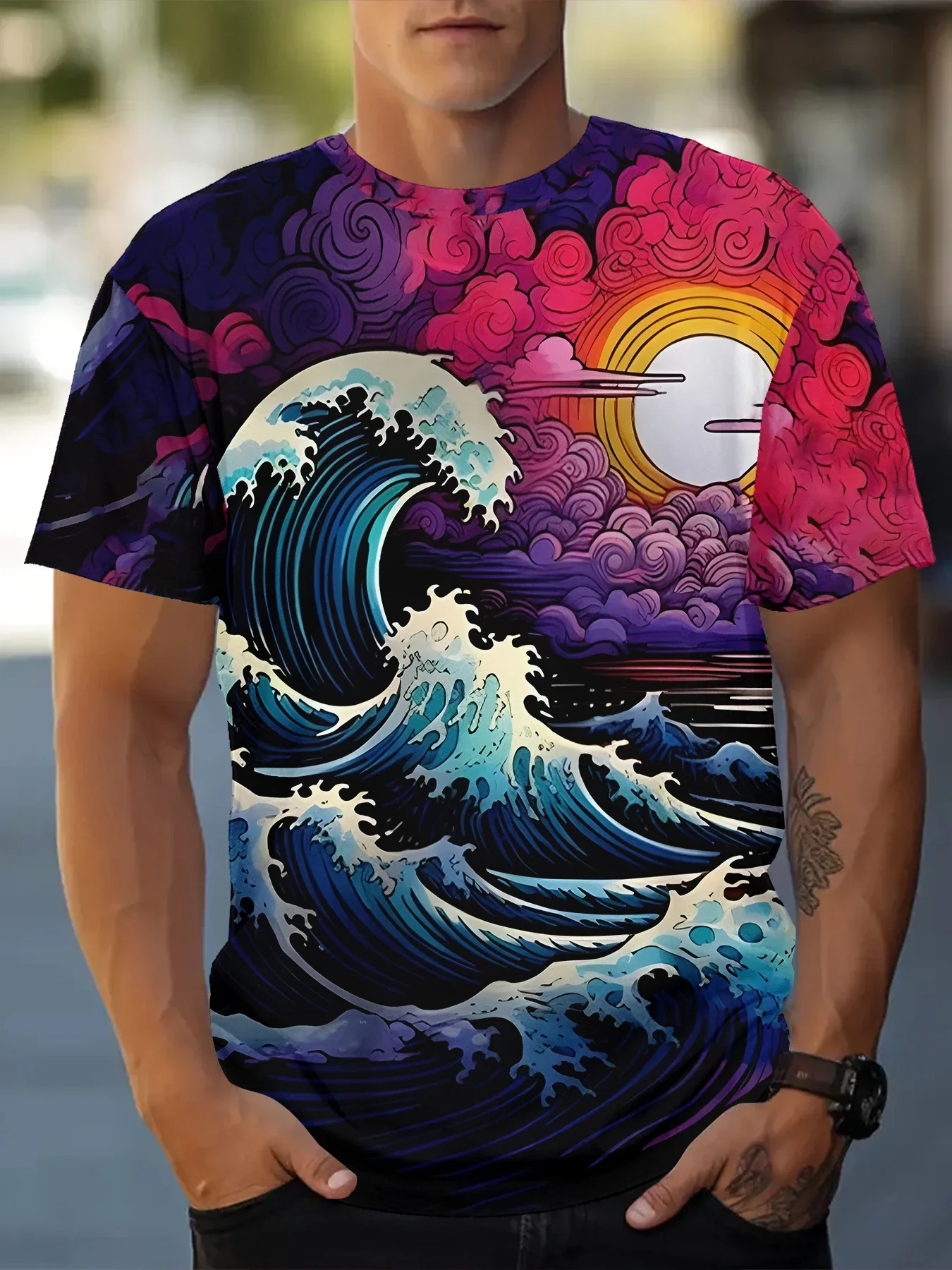 Men's and Women's Short Sleeve Tops with Round Collar, Cool Colors, 3D Printed T-shirt, Casual Pattern, Fun, Hip-hop, Street T-s
Men's and Women's Short Sleeve Tops with Round Collar, Cool Colors, 3D Printed T-shirt, Casual Pattern, Fun, Hip-hop, Street T-s