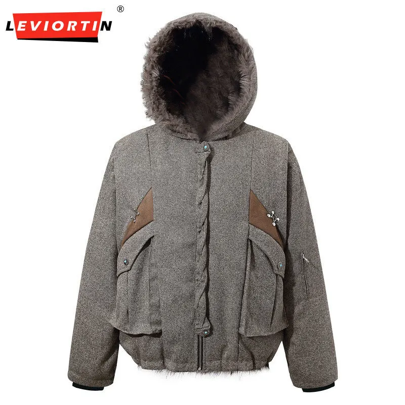 Men's winter youthful popular style with a sense of atmosphere, fashionable and versatile design, loose hooded cotton jacket
Men's winter youthful popular style with a sense of atmosphere, fashionable and versatile design, loose hooded cotton jacket