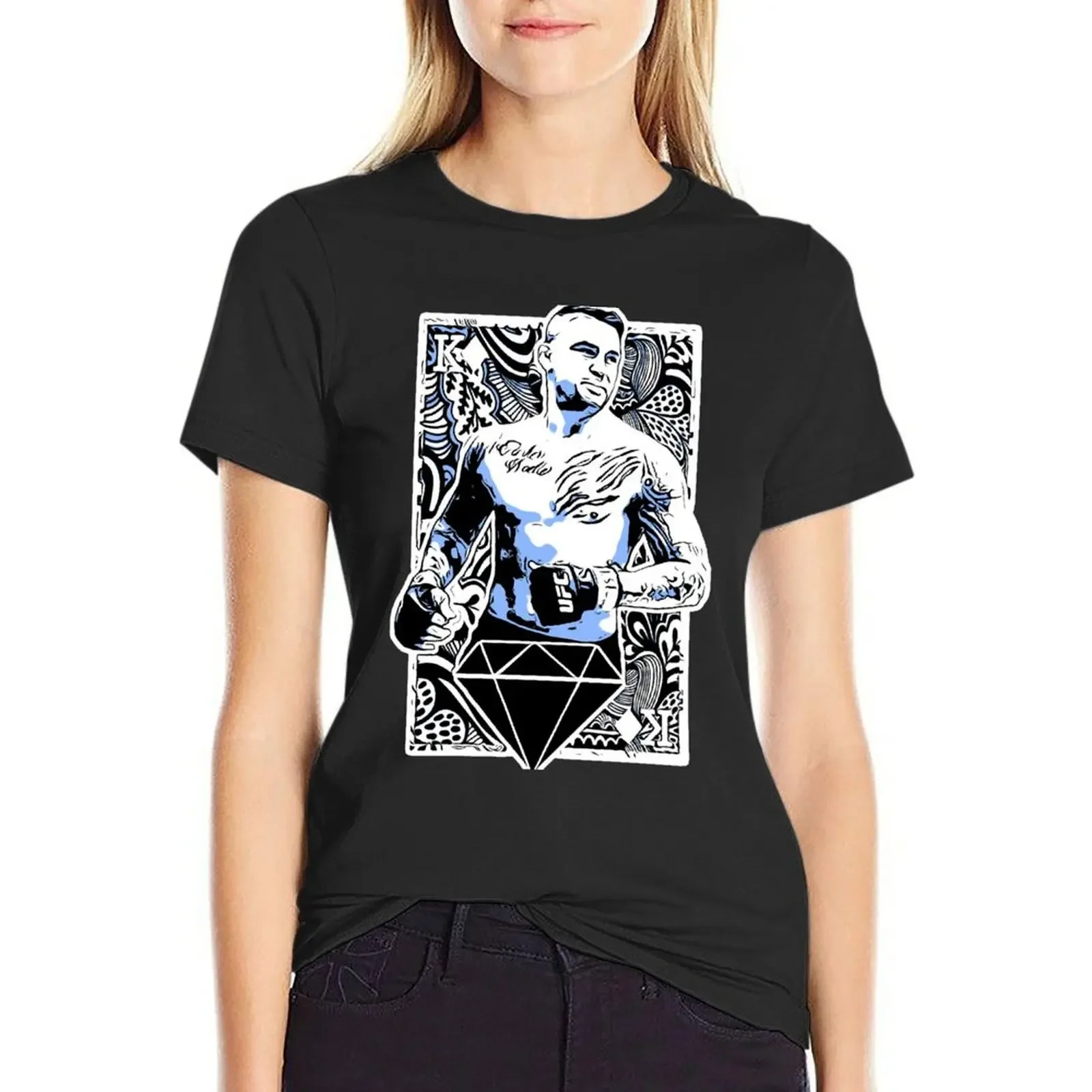 Dustin Poirier King of Diamonds T-Shirt summer tops quick drying plus sizes korean fashion cat shirts for Women
Dustin Poirier King of Diamonds T-Shirt summer tops quick drying plus sizes korean fashion cat shirts for Women