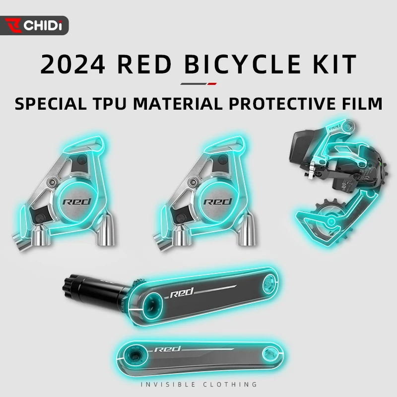For SRAM 2024 RED Groupset - Protective Film, Road Bike Full Groupset Crank/Disc Brake/Derailleur Sticker, Bicycle Accessories
For SRAM 2024 RED Groupset - Protective Film, Road Bike Full Groupset Crank/Disc Brake/Derailleur Sticker, Bicycle Accessories