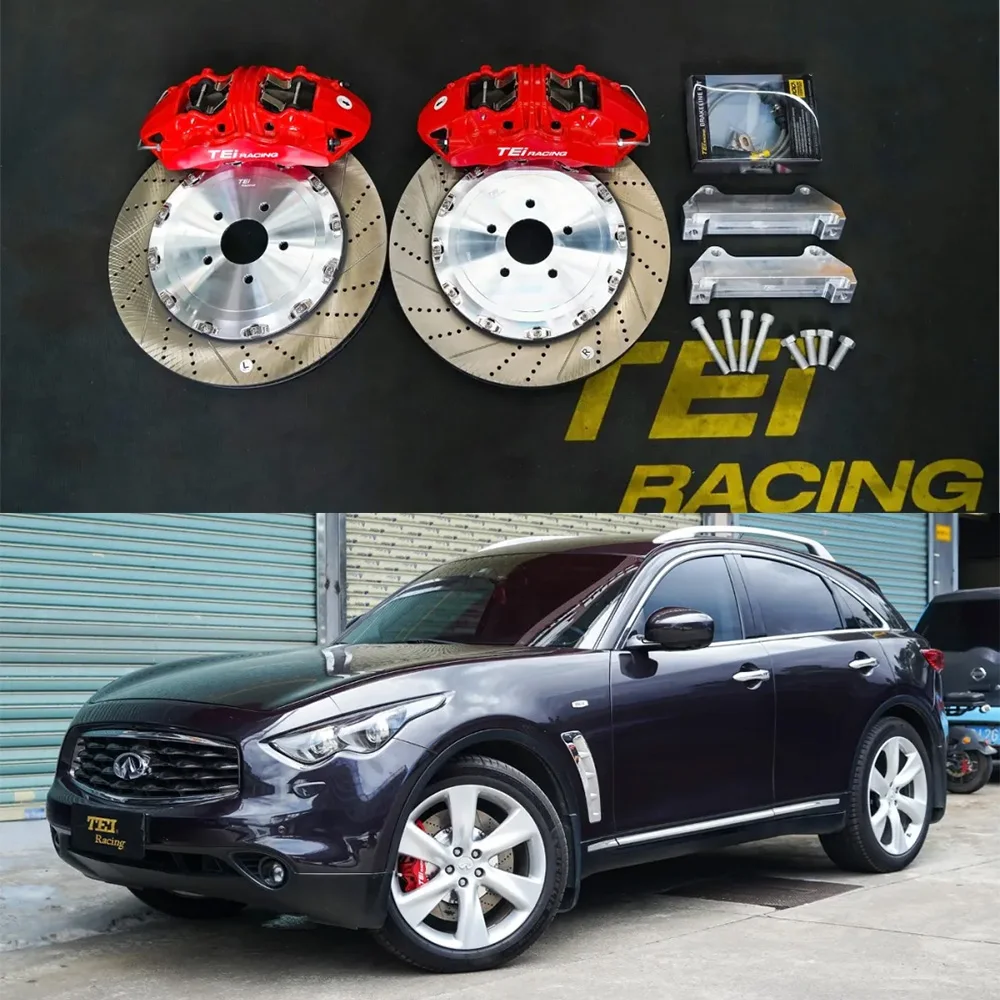 Front Big Brake Kit S60-Plus 6 Piston Caliper With 405*34 mm Rotor BBK Auto Brake System for Infiniti FX35 21 Inch Car Rim
Front Big Brake Kit S60-Plus 6 Piston Caliper With 405*34 mm Rotor BBK Auto Brake System for Infiniti FX35 21 Inch Car Rim