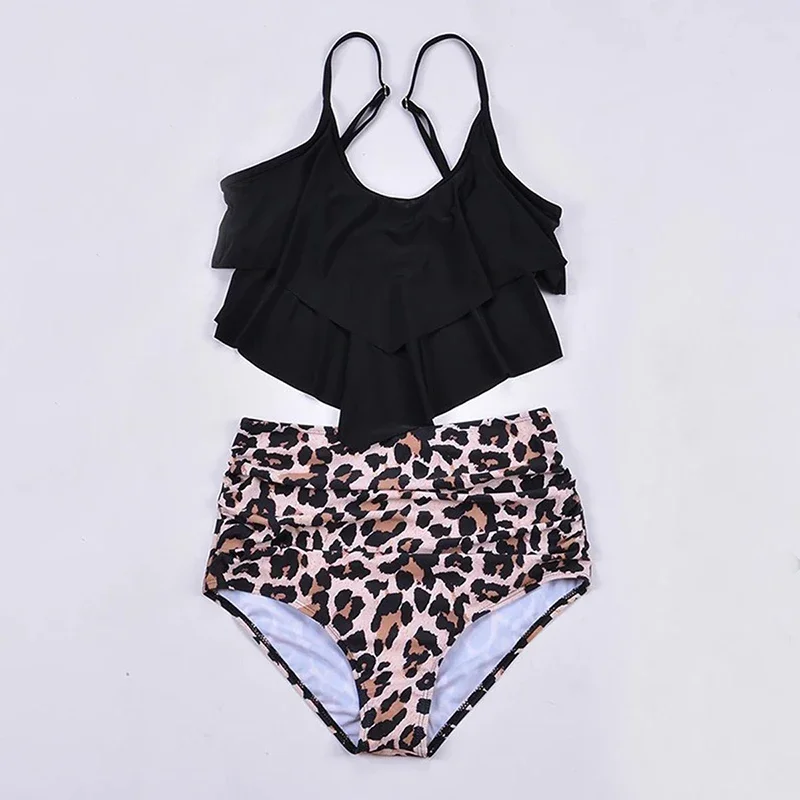 Bathing Suit Women Print 2 Piece Chic Layered Ruffles Suspender High Waist Bikini Summer 2025 New Casual Lady Beachwear Swimsuit
Bathing Suit Women Print 2 Piece Chic Layered Ruffles Suspender High Waist Bikini Summer 2025 New Casual Lady Beachwear Swimsuit