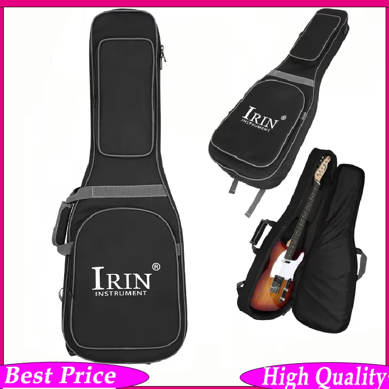 IRIN 20mm Thick Oxford Fabric Electric Guitar Bag - Padded Pearl Cotton Waterproof Double Shoulder Strap Electric Guitar Bag
IRIN 20mm Thick Oxford Fabric Electric Guitar Bag - Padded Pearl Cotton Waterproof Double Shoulder Strap Electric Guitar Bag