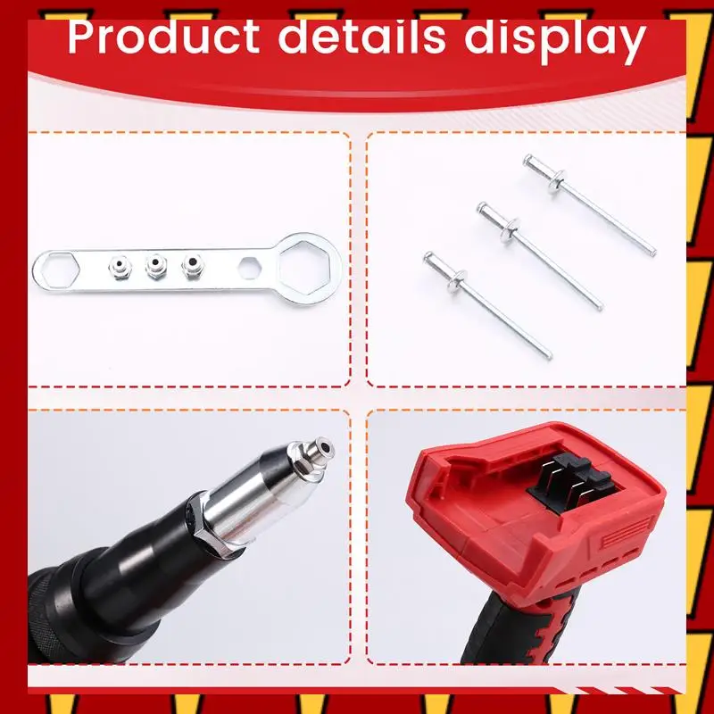 ABNP Cordless Rivet Gun Brushless 4.8Mm Rivet Nut Gun Automatic Riveting Tool For 18V 20V Battery (No Battery)
ABNP Cordless Rivet Gun Brushless 4.8Mm Rivet Nut Gun Automatic Riveting Tool For 18V 20V Battery (No Battery)