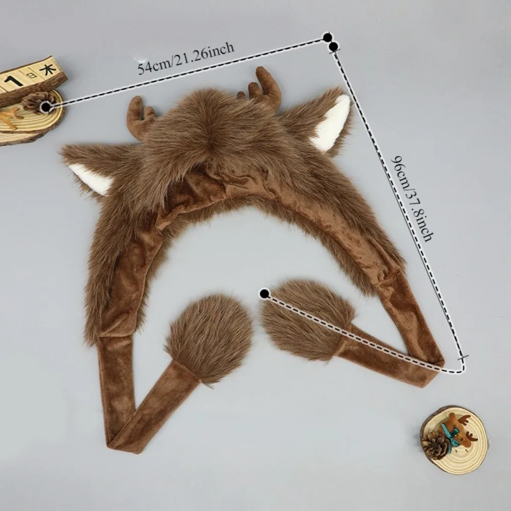 Reindeer Antler Fleece Hat Women Winter Warm Earflap Cap Adjustable Straps
Reindeer Antler Fleece Hat Women Winter Warm Earflap Cap Adjustable Straps