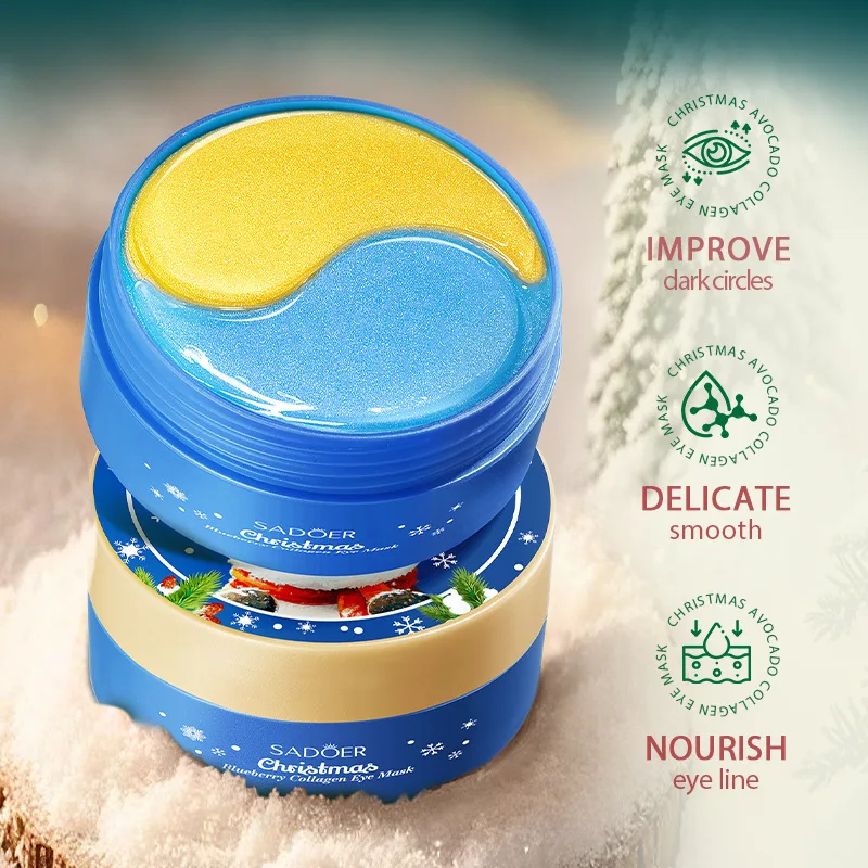 Christmas Blueberry Collagen Eye Mask Skincare Anti-Aging Anti Dark Circles Remove Moisturizing Eye Patches Skin Care
Christmas Blueberry Collagen Eye Mask Skincare Anti-Aging Anti Dark Circles Remove Moisturizing Eye Patches Skin Care