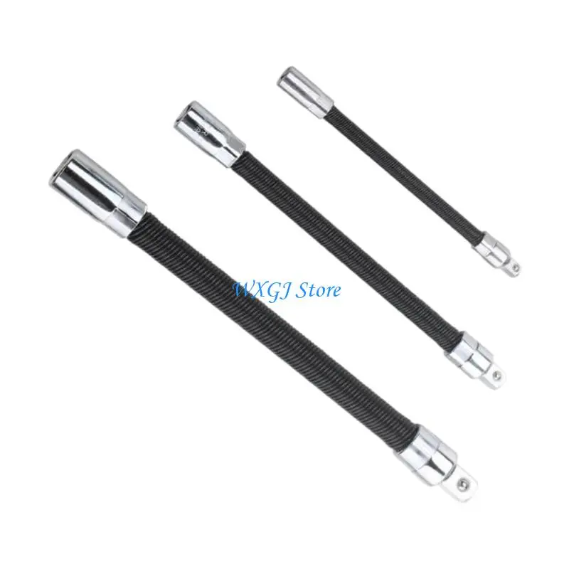 37JE Pack of 3 Garage Repair Socket Extension Set Bendable Shafts Adapters Rod for Ratchets Handles & Tight Access Repair Job
37JE Pack of 3 Garage Repair Socket Extension Set Bendable Shafts Adapters Rod for Ratchets Handles & Tight Access Repair Job