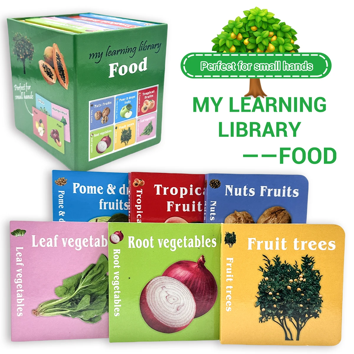 6 Pcs/Set Food Fruit Vegetable Board Book For Kids With Thick Round Corner Pages Perfect For Early Education And Food Cognition
6 Pcs/Set Food Fruit Vegetable Board Book For Kids With Thick Round Corner Pages Perfect For Early Education And Food Cognition
