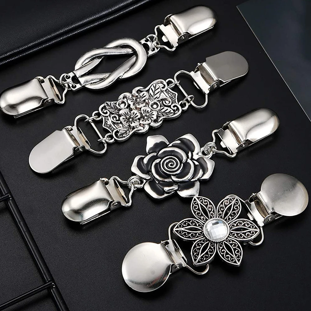 1/4PCS Classic Brooches Cardigan Clip Multi Styles For Choose Perfect Sweater/ Shawl/ Shirt Decor For Women Official Attire
1/4PCS Classic Brooches Cardigan Clip Multi Styles For Choose Perfect Sweater/ Shawl/ Shirt Decor For Women Official Attire