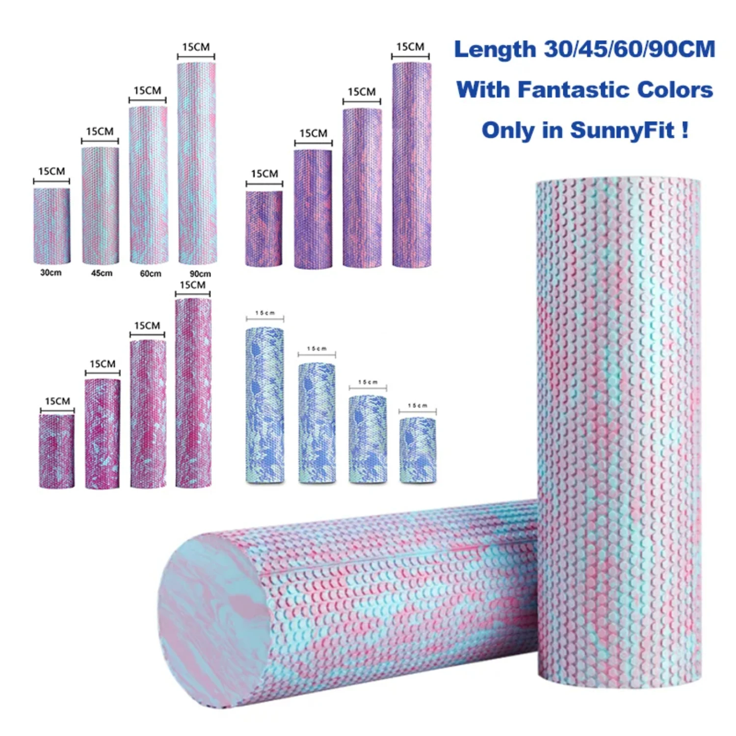 Foam Roller Yoga Roller 30/45/60/90cm Fantastic Multiple Colors Massage Point Roller Fitness Gym Relaxing Muscle
Foam Roller Yoga Roller 30/45/60/90cm Fantastic Multiple Colors Massage Point Roller Fitness Gym Relaxing Muscle