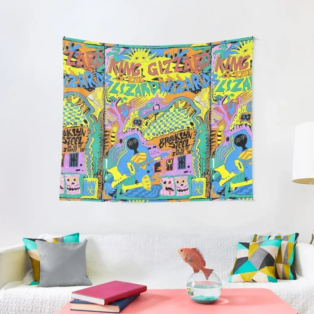 King Gizzard and the Lizard Wizard Brooklyn Steel Art Tapestry Home Decorating Wall Mural Tapestry
King Gizzard and the Lizard Wizard Brooklyn Steel Art Tapestry Home Decorating Wall Mural Tapestry