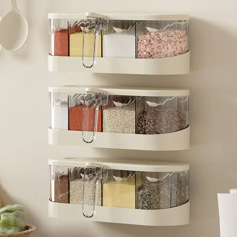 Seasoning Box Four Grid Integrated Set Kitchen Salt Seasoning Box Seasoning Jar Multi Grid Storage
Seasoning Box Four Grid Integrated Set Kitchen Salt Seasoning Box Seasoning Jar Multi Grid Storage